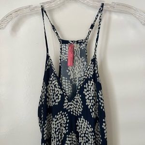 Blue and White Maxi Dress